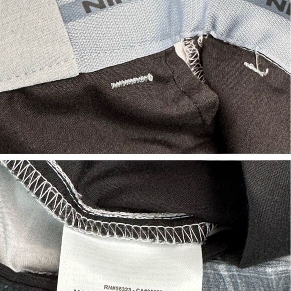 Nike Golf Shorts Tour Performance Gray Checked Men’s Size 34 - Picture 5 of 7